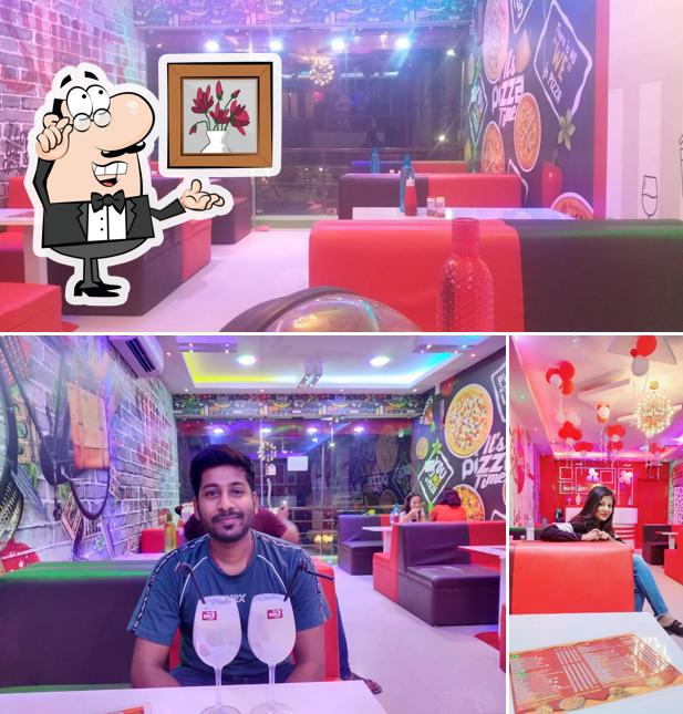 The interior of Laziz Pizza - Jagamara