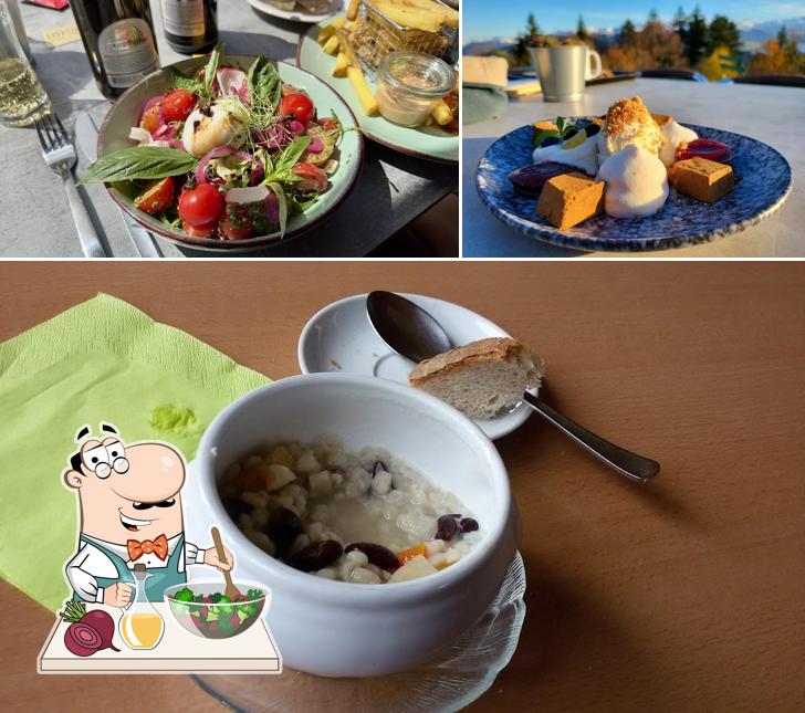 Insalata di barbabietole al Bergrestaurant Etzel Kulm