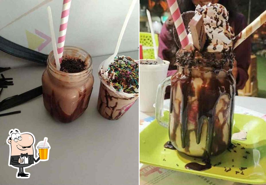 Enjoy a beverage at 51 Rainbow Ice Cream