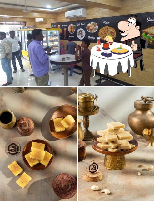 Cheese plate at Aswins Sweets & Snacks