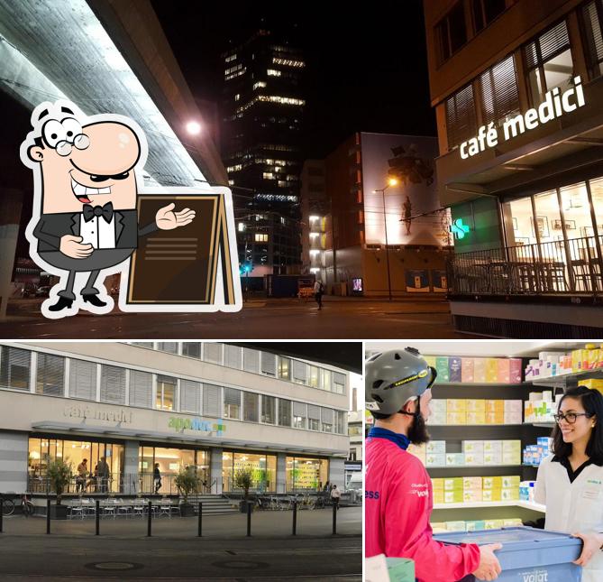 Goditi la vista dall'area esterna di Amavita Apodoc Hardbrücke