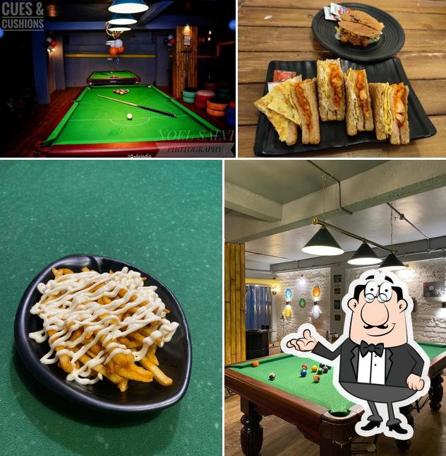 Check out how Cafe cues and cushions looks inside