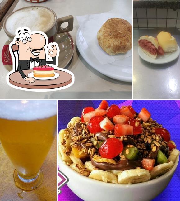 Bolo de queijo em Lanchonete Charlie Chaplin