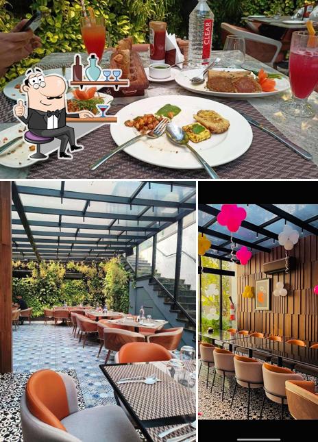 The interior of Café De Leila