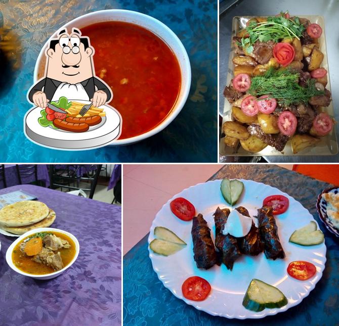 Food at Tashkin Restaurant ( Uzbek & Russian Food)