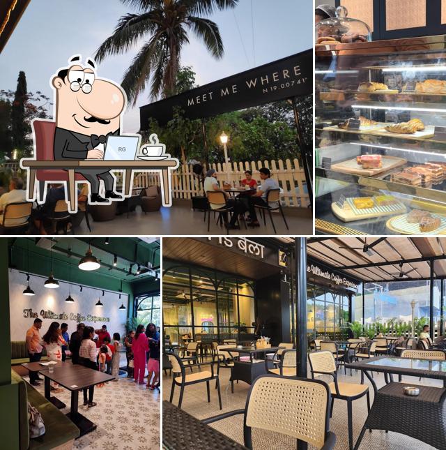 The interior of Coffee By Di Bella Belapur