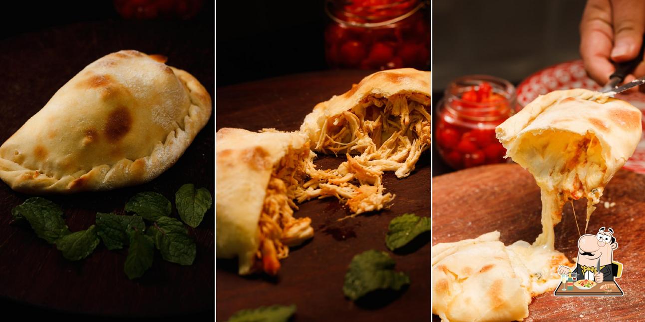 Sanduíche de carne de porco desfiada em Tom Pizzaria Conjunto Ceará