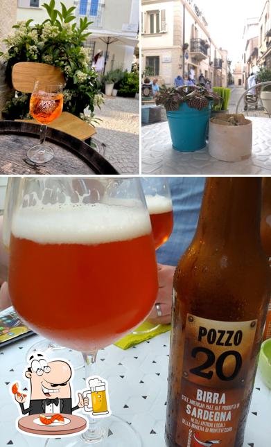 Puoi prenderti un rinfrescante bicchiere di birra chiara o scura