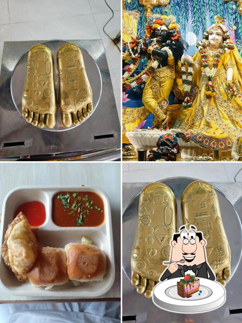 Chocolate cake at Iskcon Temple, Govinda Pure Veg Restaurant