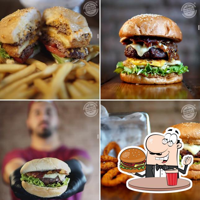 Hambúrguer em Monster Burger Delivery