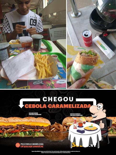 Experimente um hambúrguer no Subway