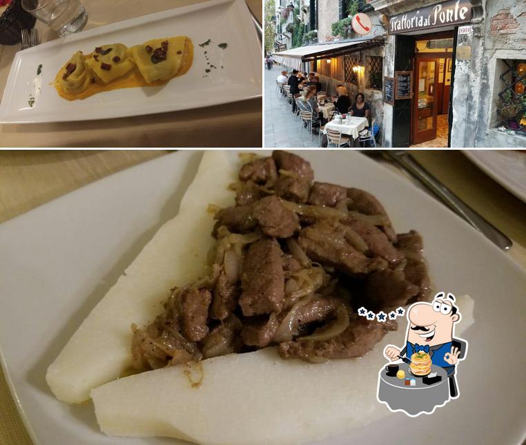 Questa è la foto che raffigura la cibo e interni di Trattoria Al Ponte del Megio