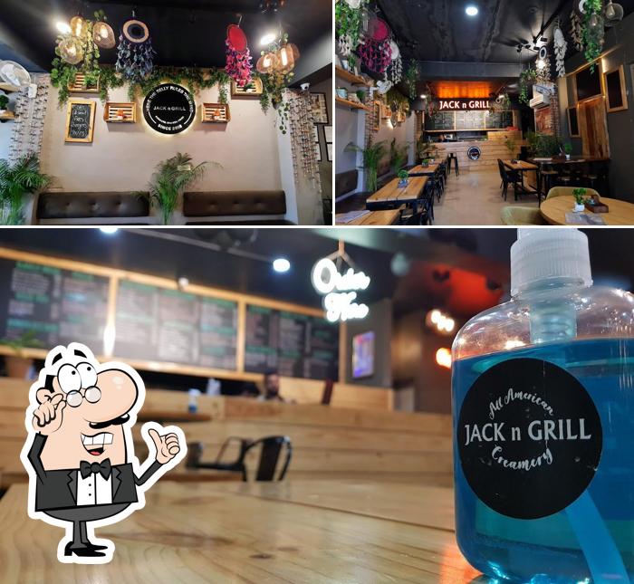 The interior of Jack n Grill