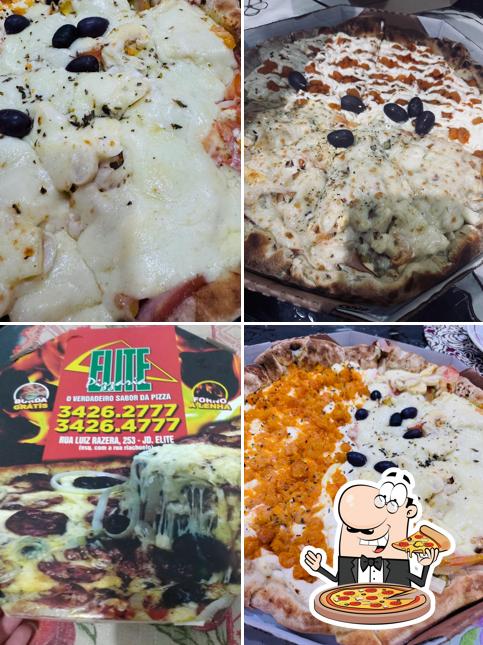 Escolha diversos tipos de pizza
