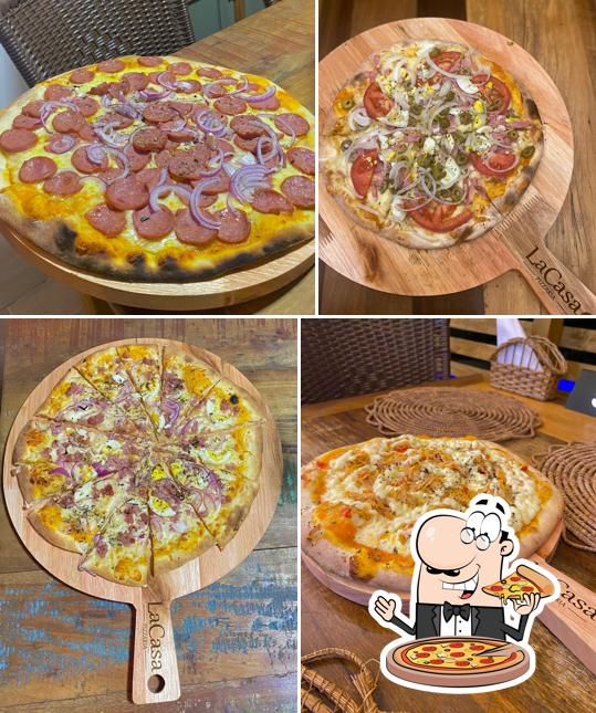 Escolha diversos tipos de pizza