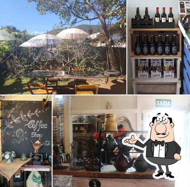 O interior do Infinito Olhar Café