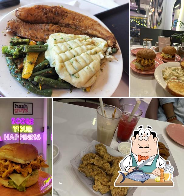 Grilled salmon at Hash Guys - The American Cafe and Eatery