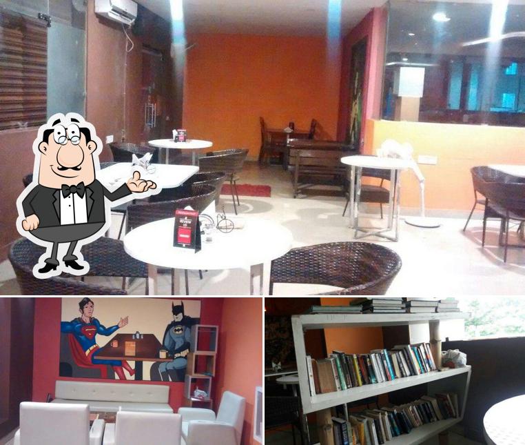 Take a seat at one of the tables at Cafe Mocha 35mm