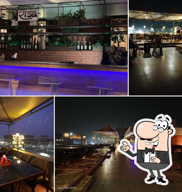 The interior of Rasa Restro Cafe & Rooftop