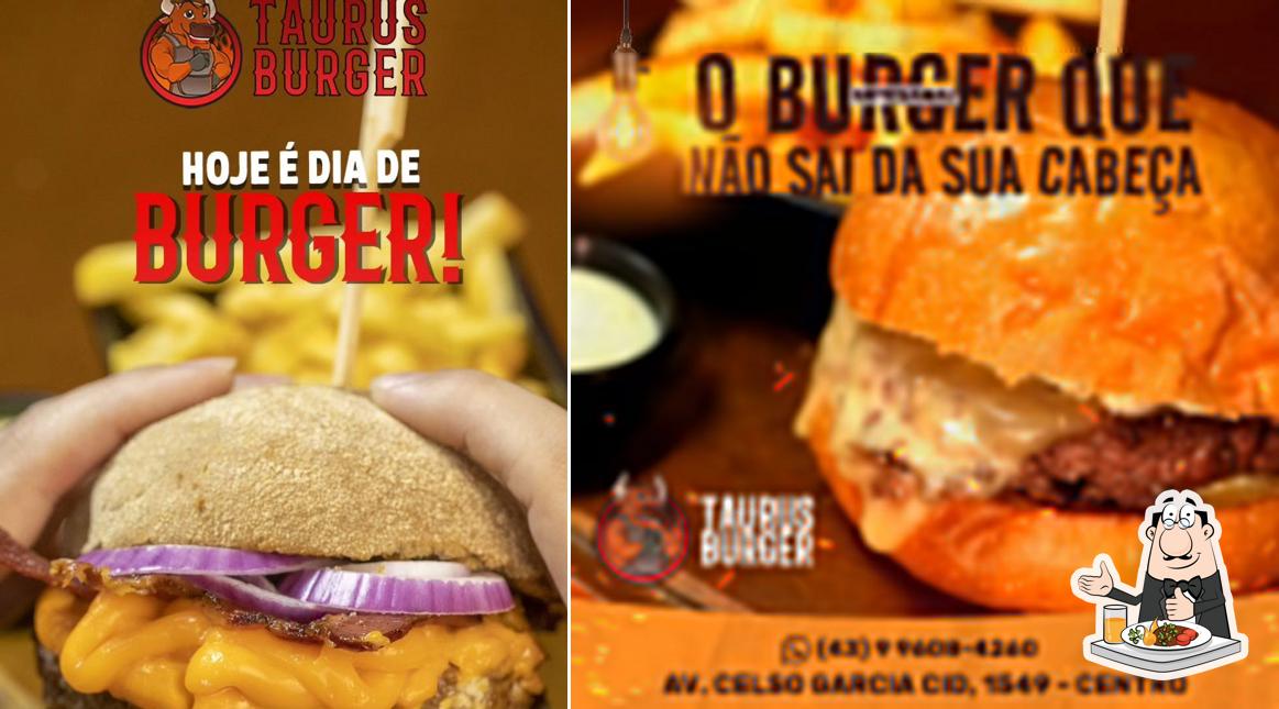 Comida em Taurus Burger e Acai