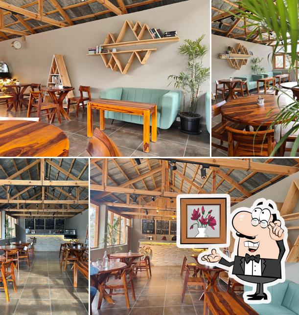 Check out how Jibhi forest bean coffeehouse & bistro looks inside