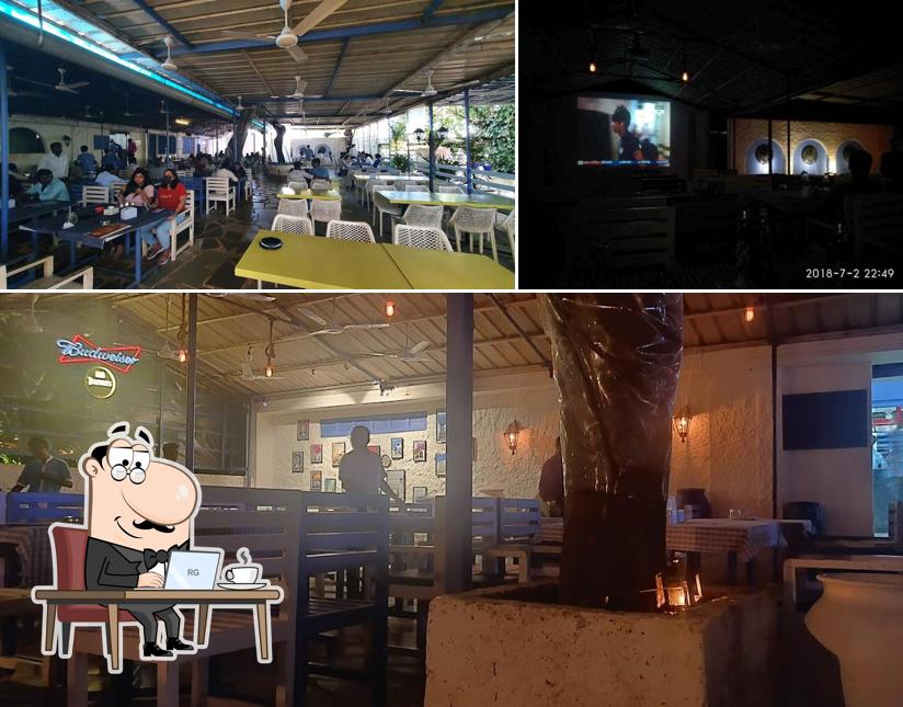 The interior of Bacchus Inn