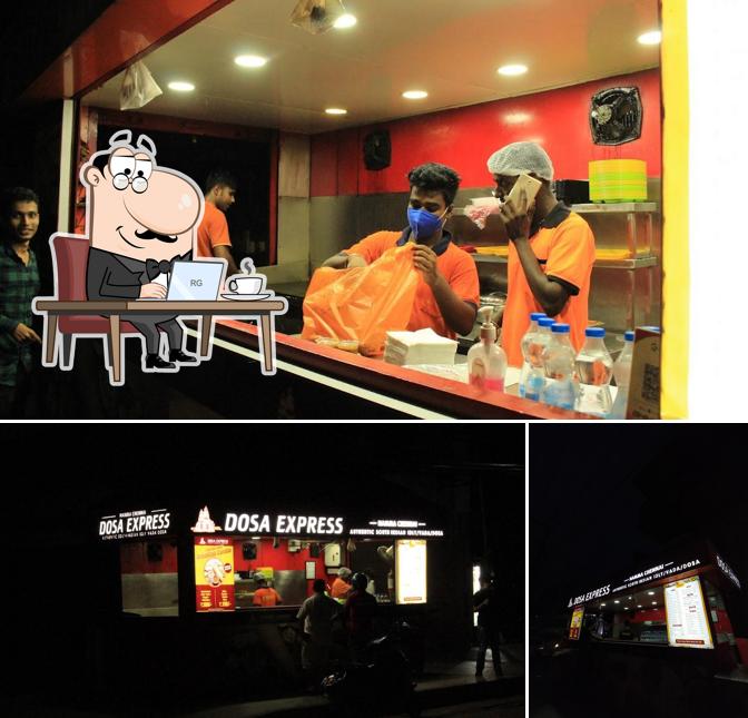 The interior of Dosa Express Namma Chennai