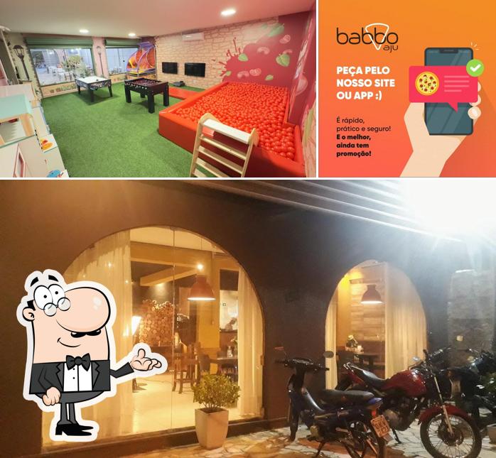 O interior do Babbo Pizzaria e Cantina Italiana