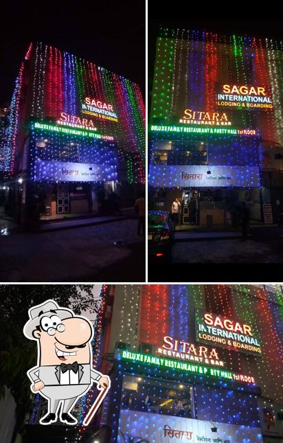 The exterior of Sitara Fine Dine Bar and Banquets