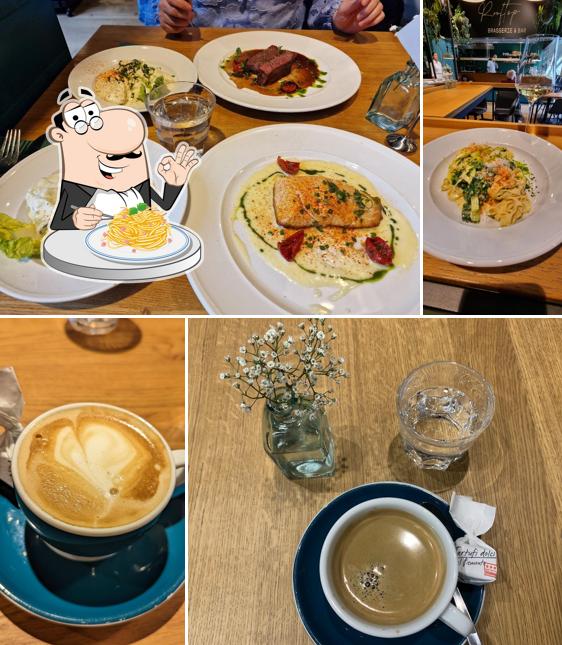 Spaghetti alla carbonara al Rooftop - Brasserie & Bar (im Globus)