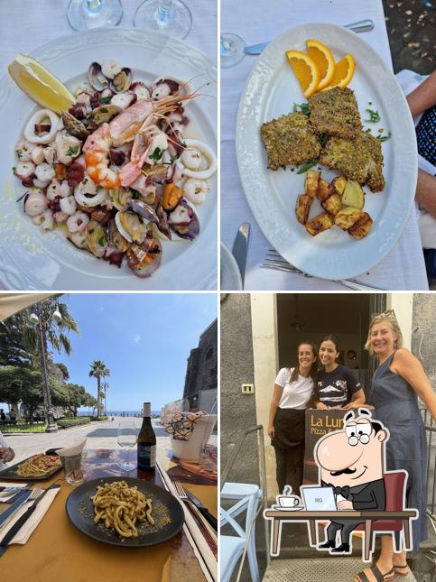 Tra le varie cose da La Luna ad Aci Castello si possono trovare la interni e bevanda