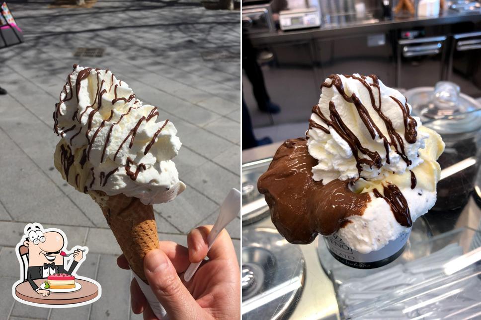 Non scordarti di provare un dessert a Rivareno Gelato