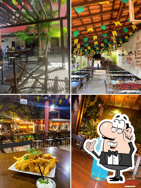 O interior do Nossa Casa Bar e Restaurante