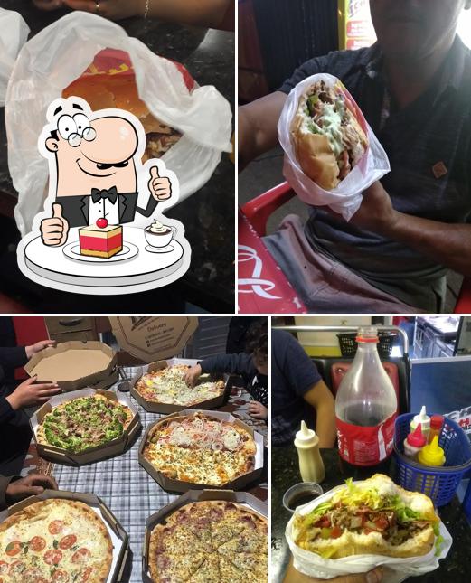 Tchu Tchu Lanches e Pizzas provê uma gama de pratos doces