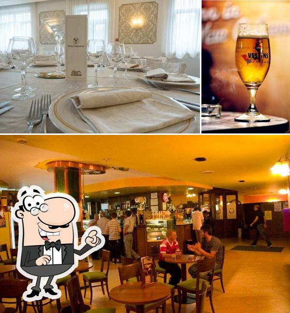 Tra le diverse cose da Hotel Imperial si possono trovare la interni e birra