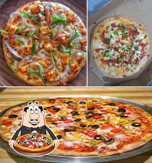 Get pizza at HM Food Hub