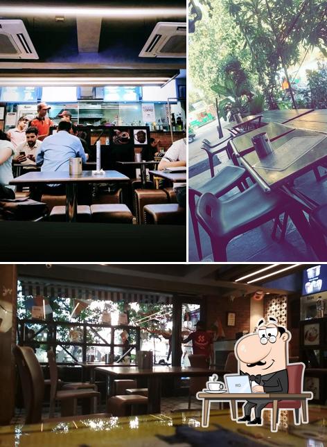 The interior of Shambhu's Coffee Bar