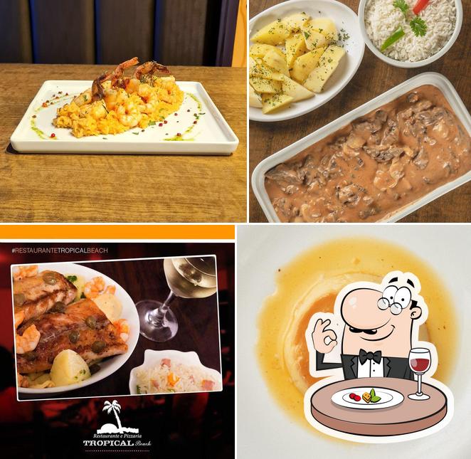 Comida em Restaurante Tropical Beach