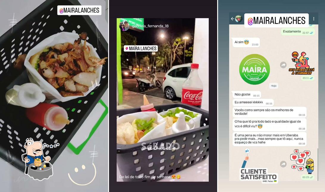 Platos en Maíra Lanches