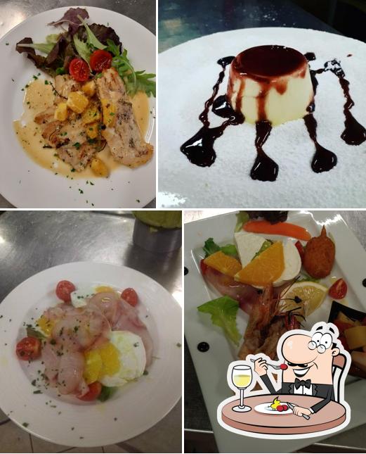 Cibo al Ristorante Pizzeria Il Cortile