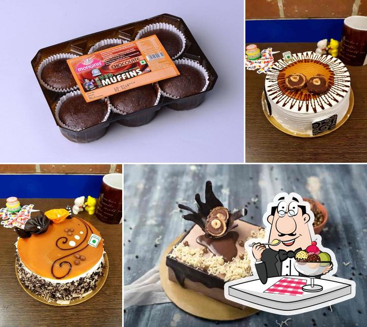 Monginis Cake Shop serves a range of sweet dishes