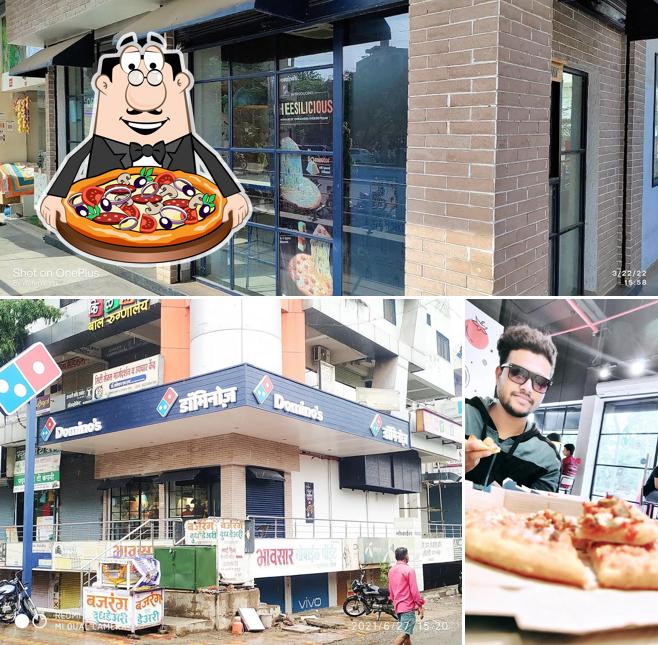 At Domino's Pizza Mauje Sangameshwar, Malegaon, you can try pizza