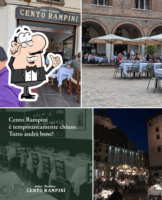 Gli interni di Trattoria Cento Rampini