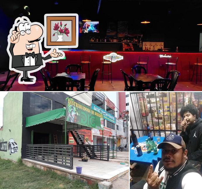 O interior do DIG ROCK BAR