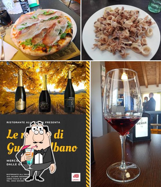 Tra le diverse cose da Ristorante all'Invidia si possono trovare la bevanda e cibo