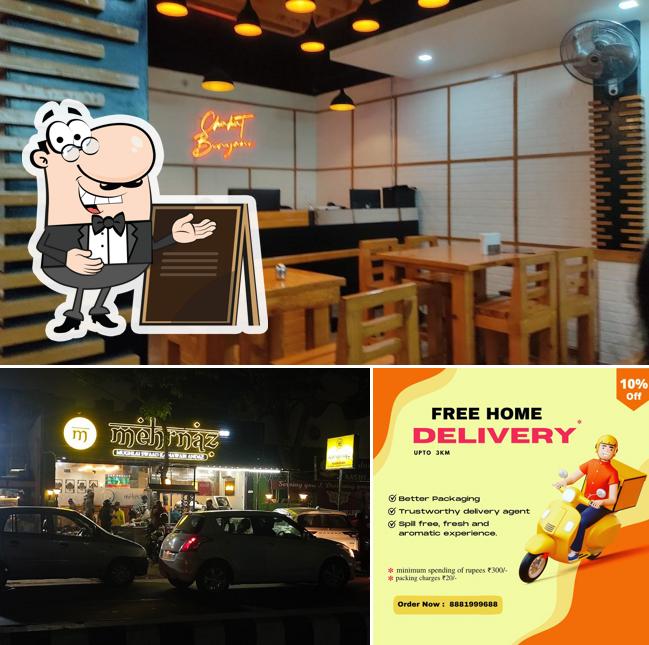 Among various things one can find exterior and interior at Tandoori Biryani