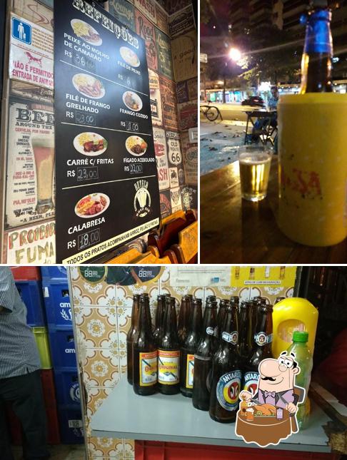 Você pode tomar uma tulipa de cerveja leve ou escura