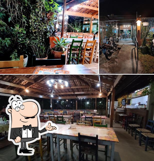 Veja imagens do interior do Casa da Kátia Pizzas Rústicas