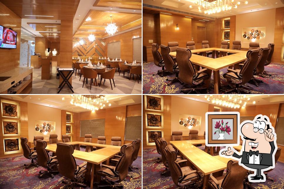 The interior of Cafe western - multi cuisine restaurant (Best western Vrindavan)