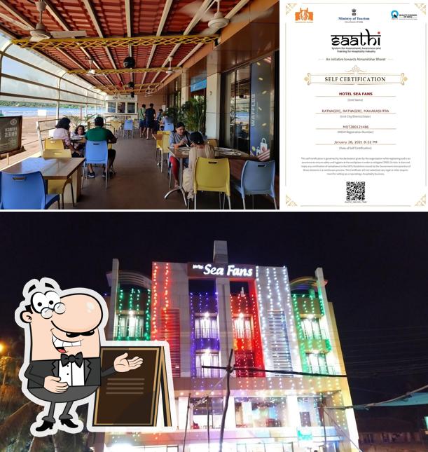 The outside area is an important feature of Hotel Sea Fans